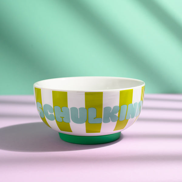 Ava & Yves Porzellanset Schulkind Stripes Blau