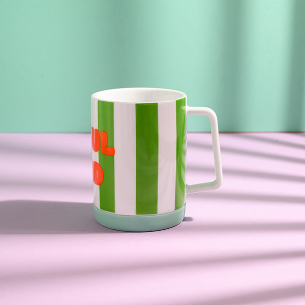 Ava & Yves Porzellanset Schulkind Stripes Blau