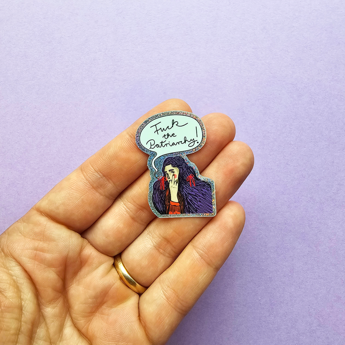 Sticker Fuck the Patriarchy klein – Mini Vinyl