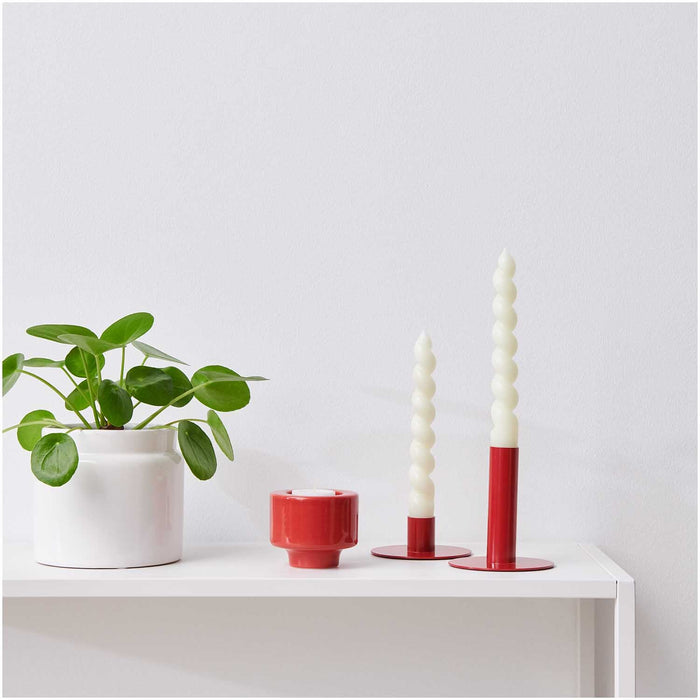 Keramikkerzenhalter multifunktional Rot