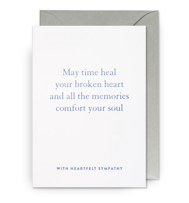 Grußkarte - With Heartfelt Sympathy by POSTCO