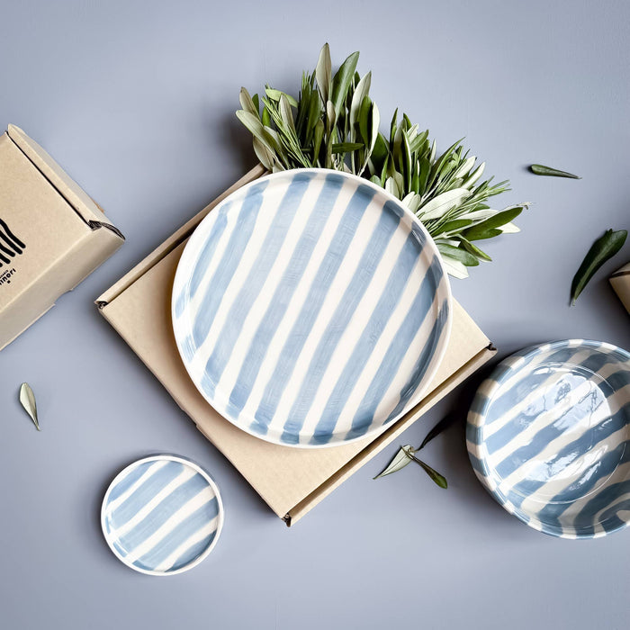 Schale Stripes - morning azzurro