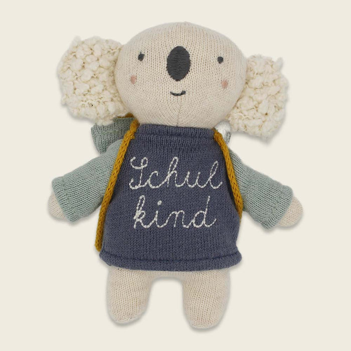 Ava & Yves Koala Schulkind mit Schulranzen und Shirt