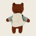 Ava & Yves Mini-Kuscheltier Fuchs mit Schneemannpulli und Rucksack