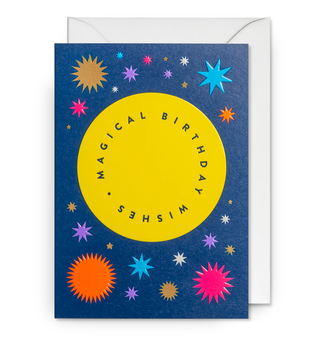 Grußkarte - Magical Wishes Starburst Birthday