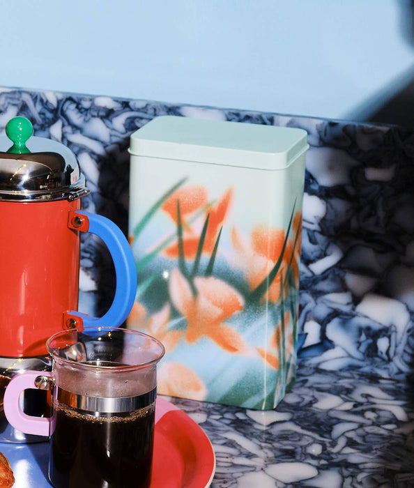 Kaffeedose - Blumen