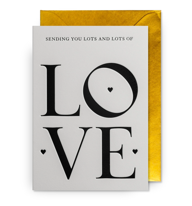 Grußkarte - Sending You Lots and Lots of LOVE