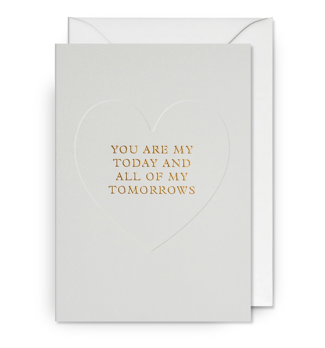 Grußkarte - Today and Tomorrow