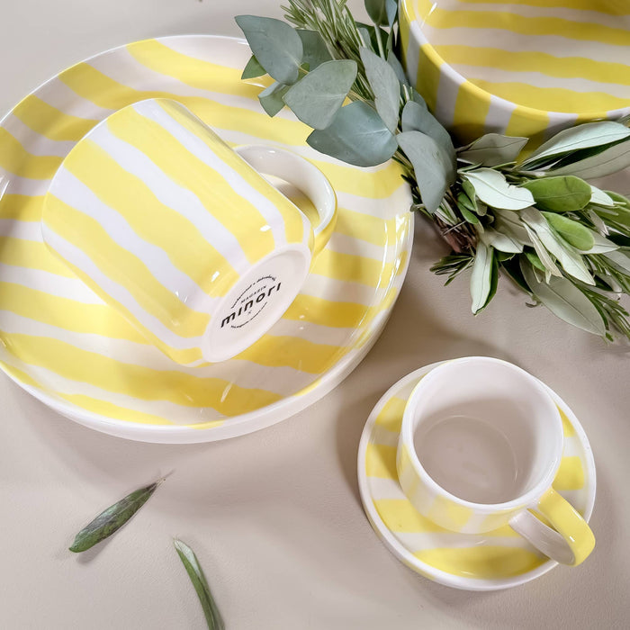 Schale Stripes - spiaggia yellow