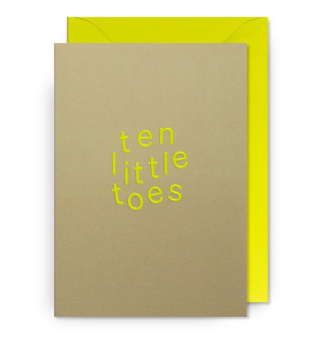 Grußkarte -  Ten Little Toes