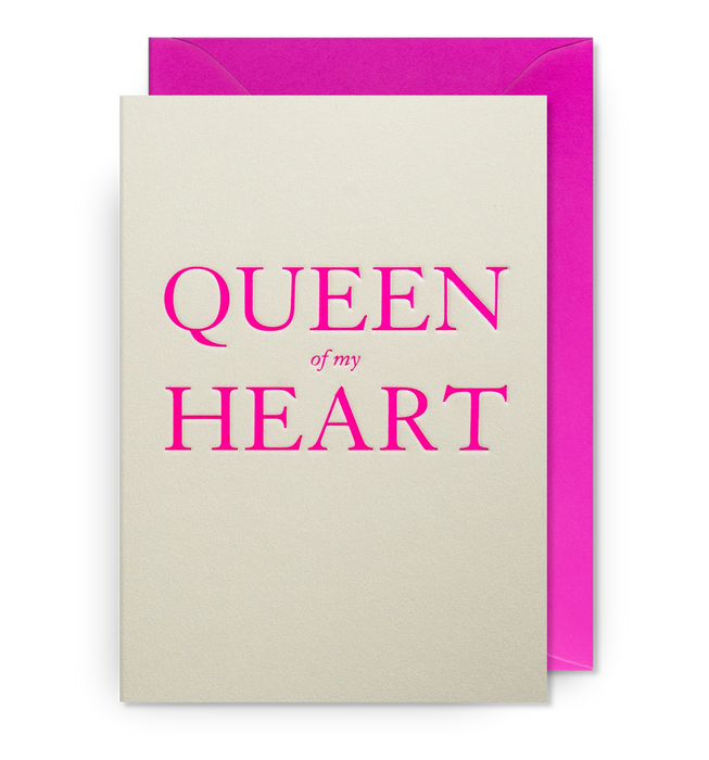 Grußkarte - Queen of my heart