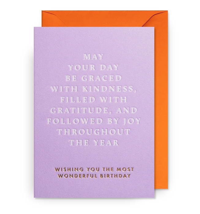 Grußkarte - Blessings Wonderful Birthday