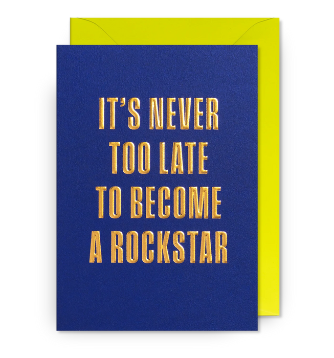 Grußkarte - Become a Rockstar