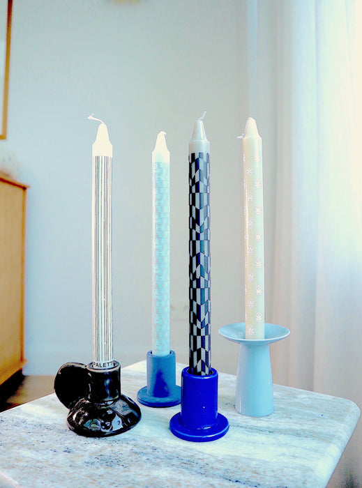 Design Dinnerkerzen - Set von 4 - Mahogany Blues