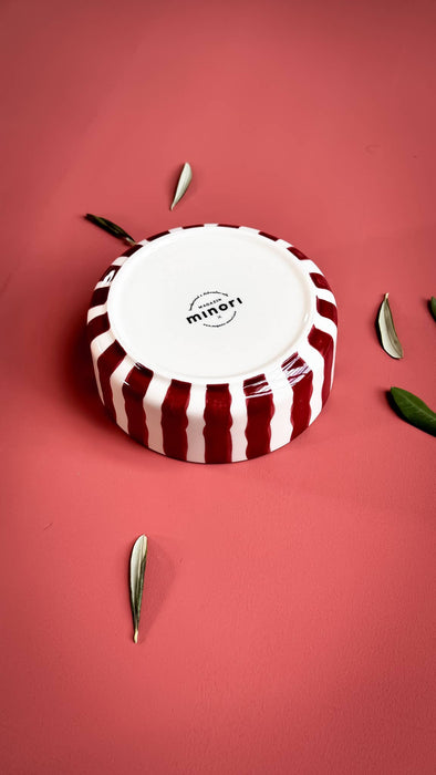 Schale Stripes - tramonto red