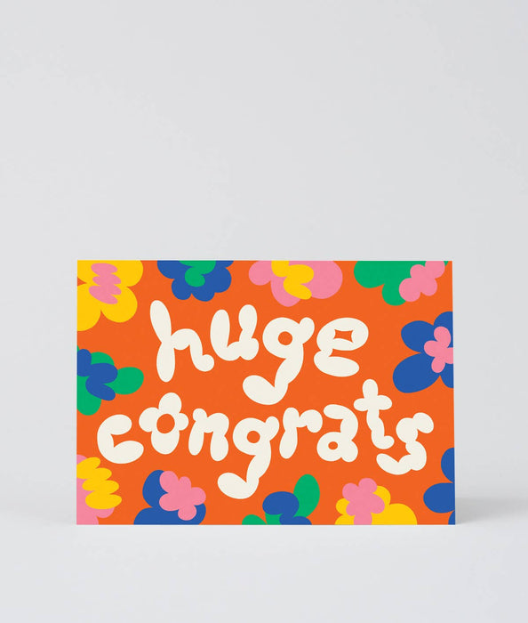 Grußkarte - Huge Congrats