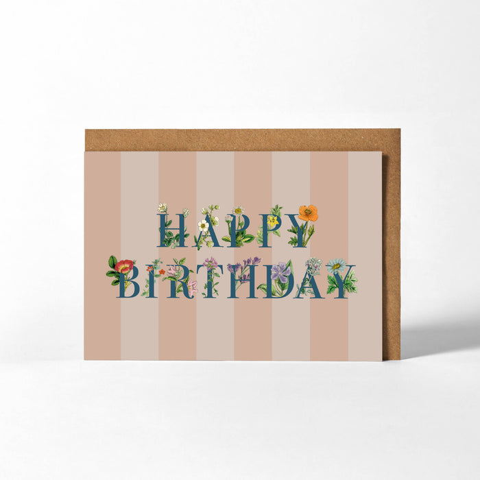 Grußkarte - Herzlichen Glückwunsch zum Geburtstag Wildblumen