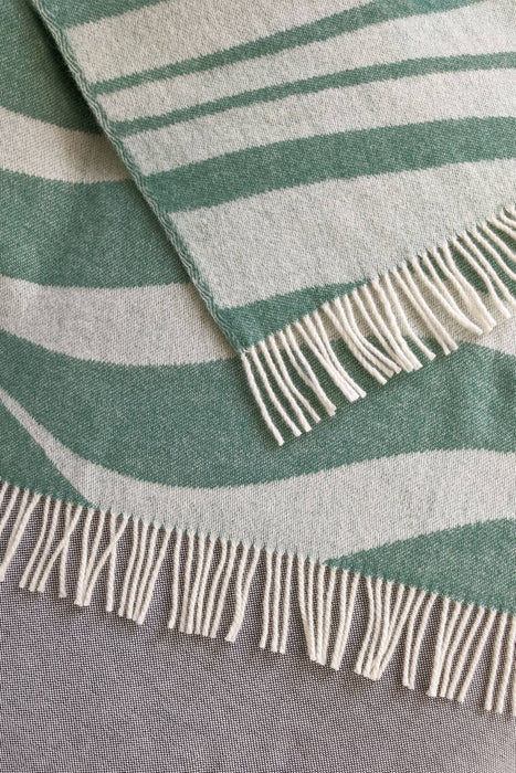 Woolen Blanket bold greenstone / Wolldecke / Kuscheldecke