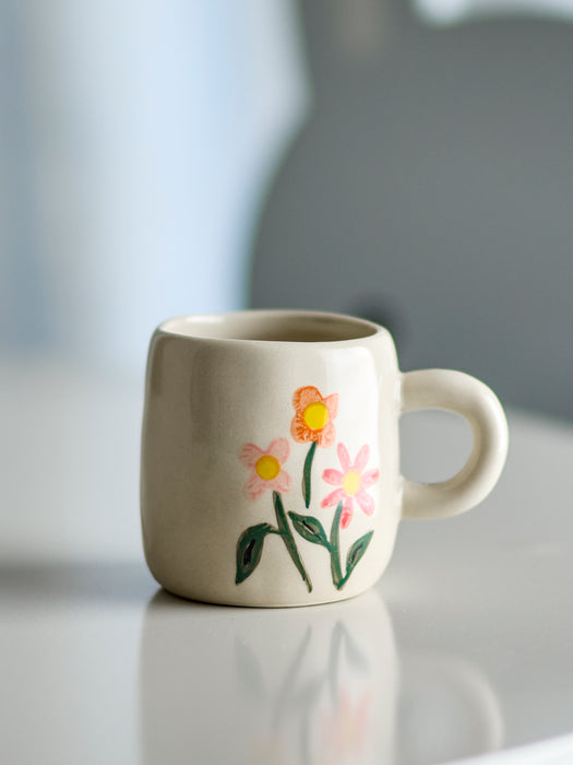 Bloomingville MINI - Millie Tasse - Blumenstrauß weiß