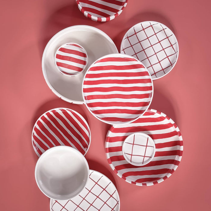 Schale Grid Gr0ß - Tramonto Red