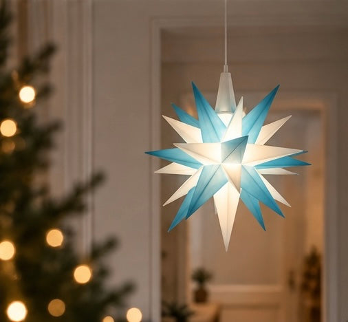 Adventskalender 2026 türkis/weiß
