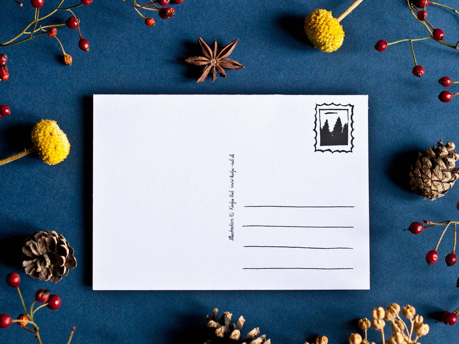 Adventskalender Postkarte Katzen A6