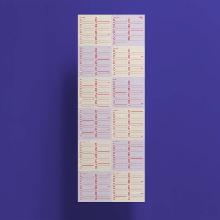 SQUARES Wandkalender 2026