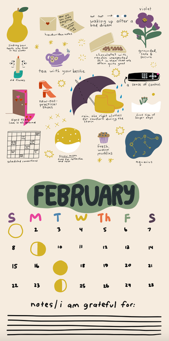 12-Monats-Wandkalender 2026 - Only Good Things