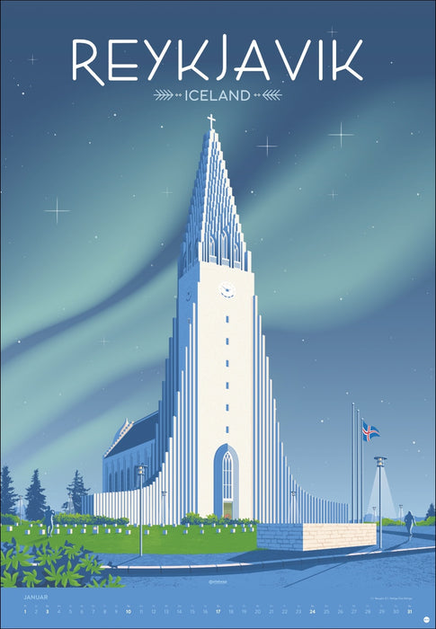 Travel the World Posterkalender 2027