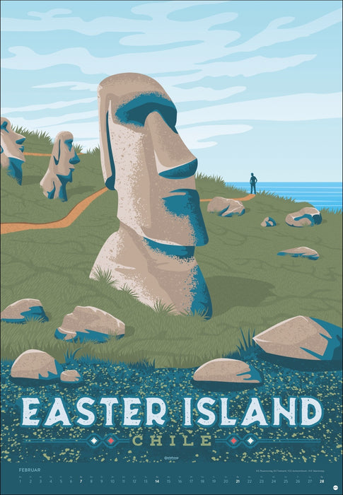 Travel the World Posterkalender 2027