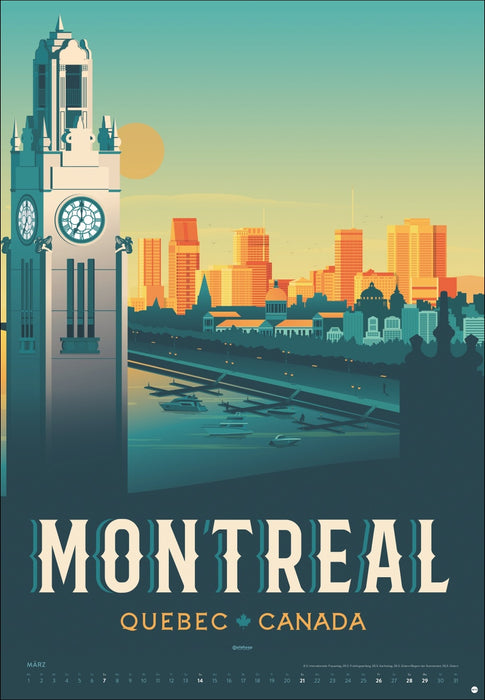 Travel the World Posterkalender 2027