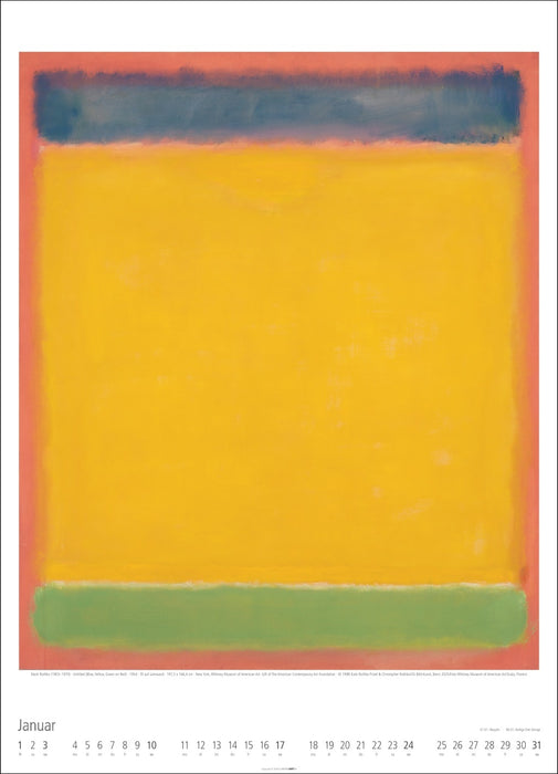 Wandkalender Mark Rothko 2027