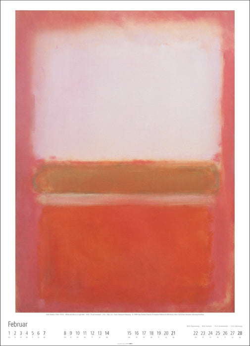 Wandkalender Mark Rothko 2027