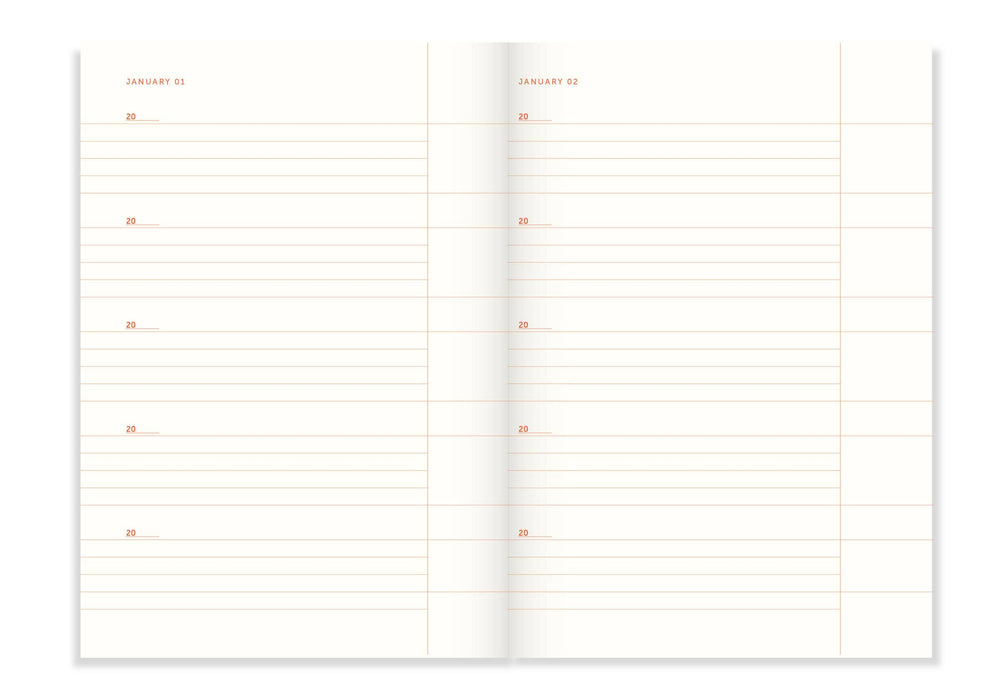 A-Journal Stationery One Line a Day - Flow Blue