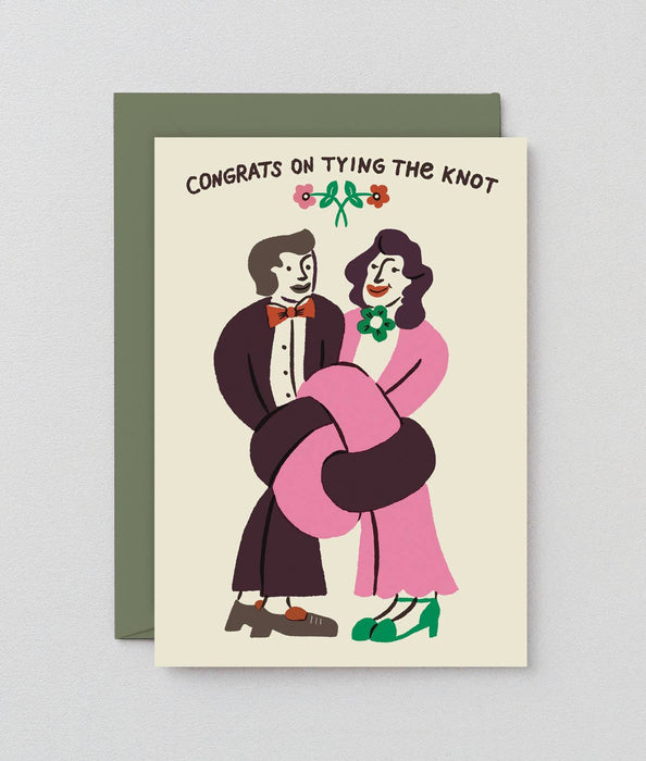 Grußkarte - Congrats on tying the knot