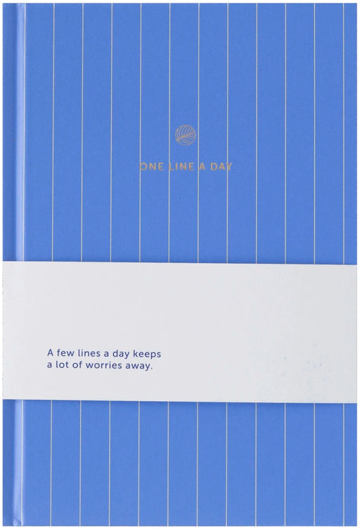 A-Journal A Line a Day - Lavender Stripes