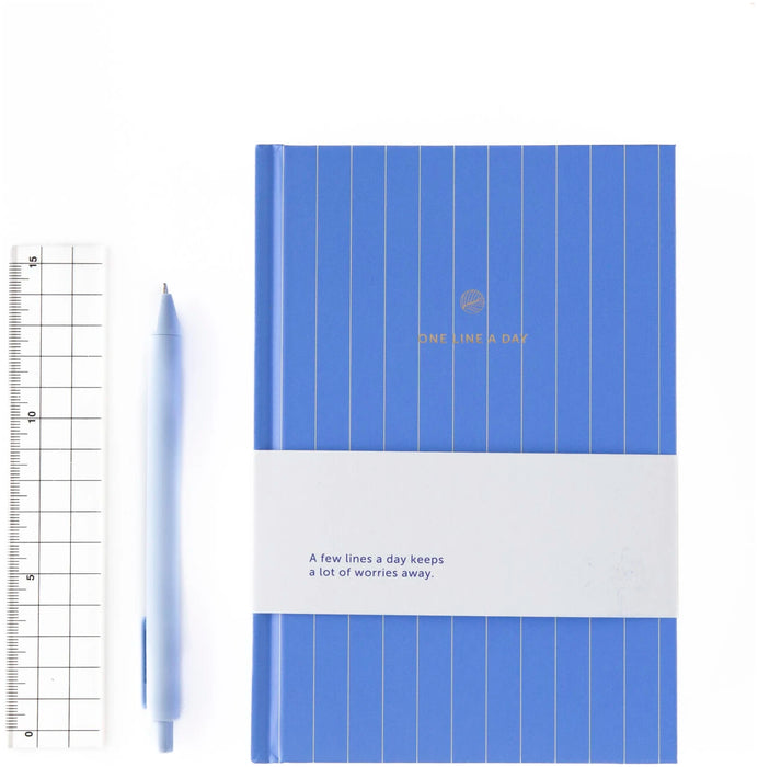 A-Journal A Line a Day - Lavender Stripes