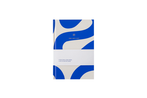 A-Journal Stationery One Line a Day - Flow Blue