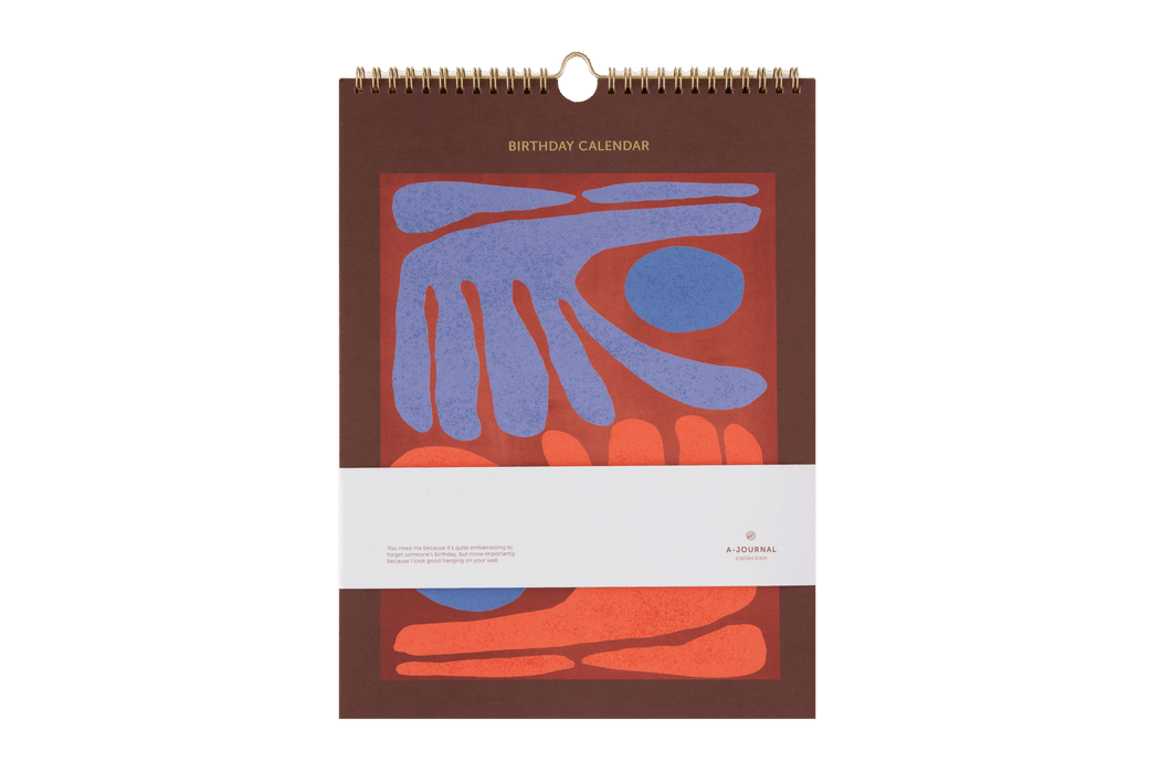 A-Journal Stationery Birthday Calendar Arty 2.0