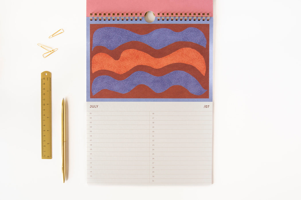 A-Journal Stationery Birthday Calendar Arty 2.0