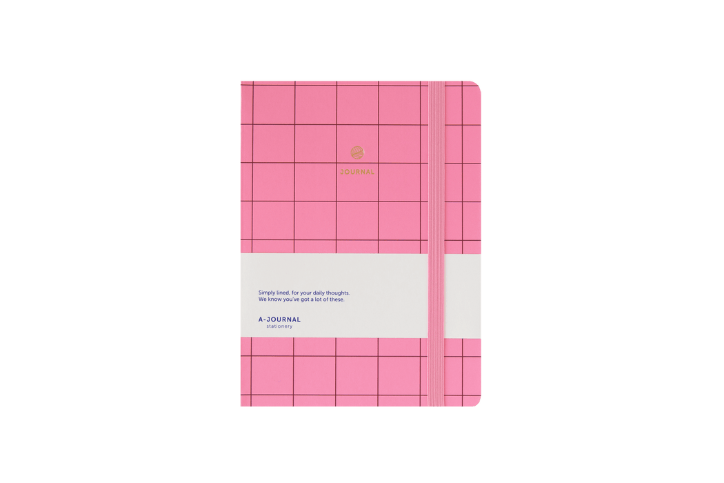 A-Journal A-Journal Notebook - A5 - Checkered Pink