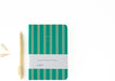 A-Journal A6 Notebook - Green Stripes
