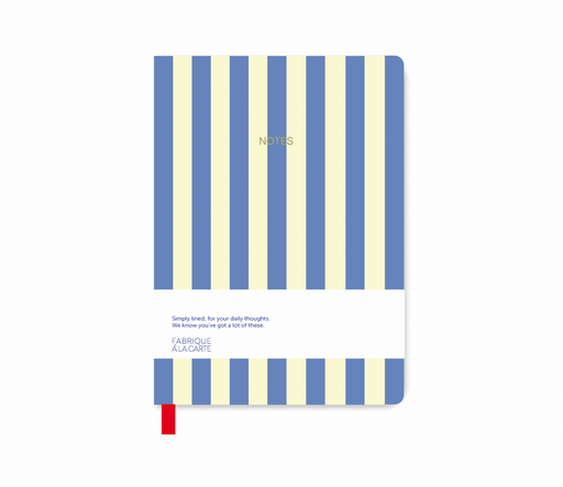 A-Journal Fabrique Notebook - Stripes Lavender - A5