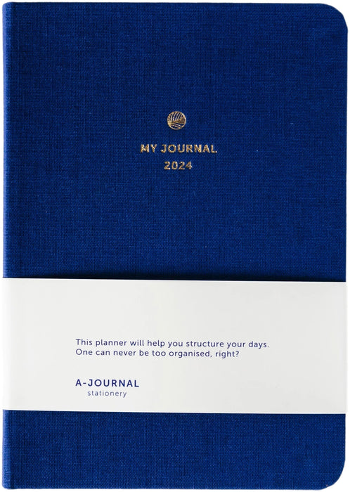 MY Journal A6 Agenda 2024 - Dark Blue