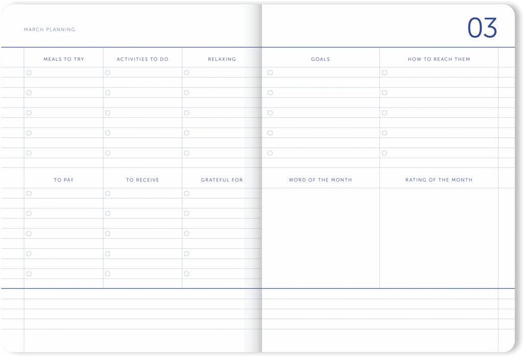 A-Journal My Journal 2026 - A5 - Flow Blue