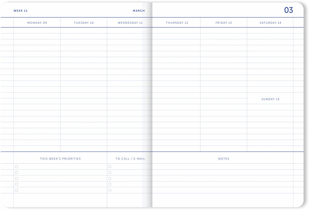 A-Journal My Journal 2026 - A5 - Flow Blue