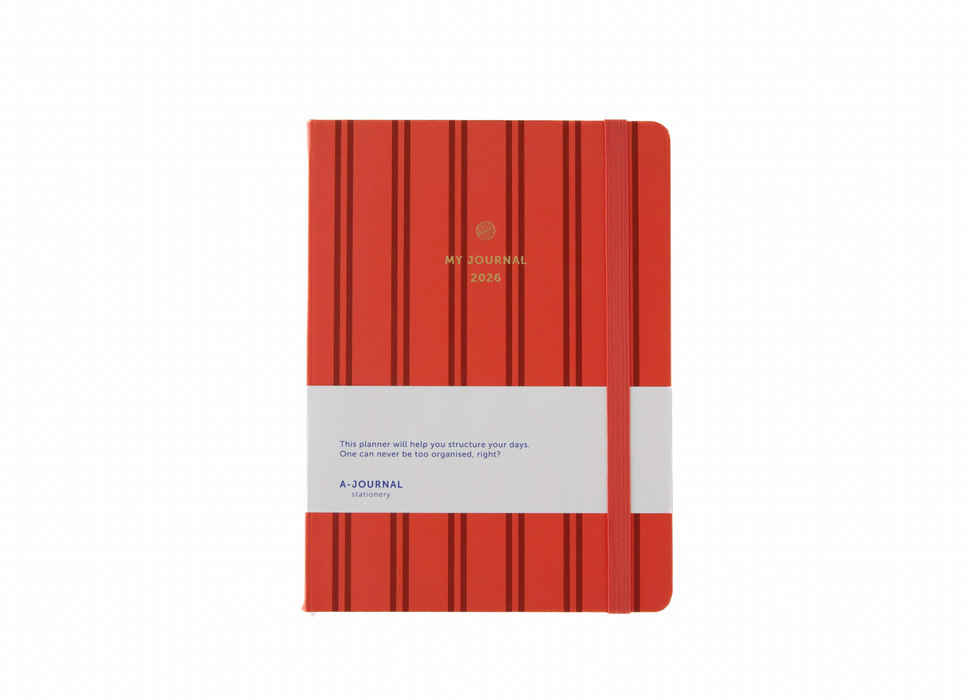 A-Journal My Journal 2026 - Stripes Coral