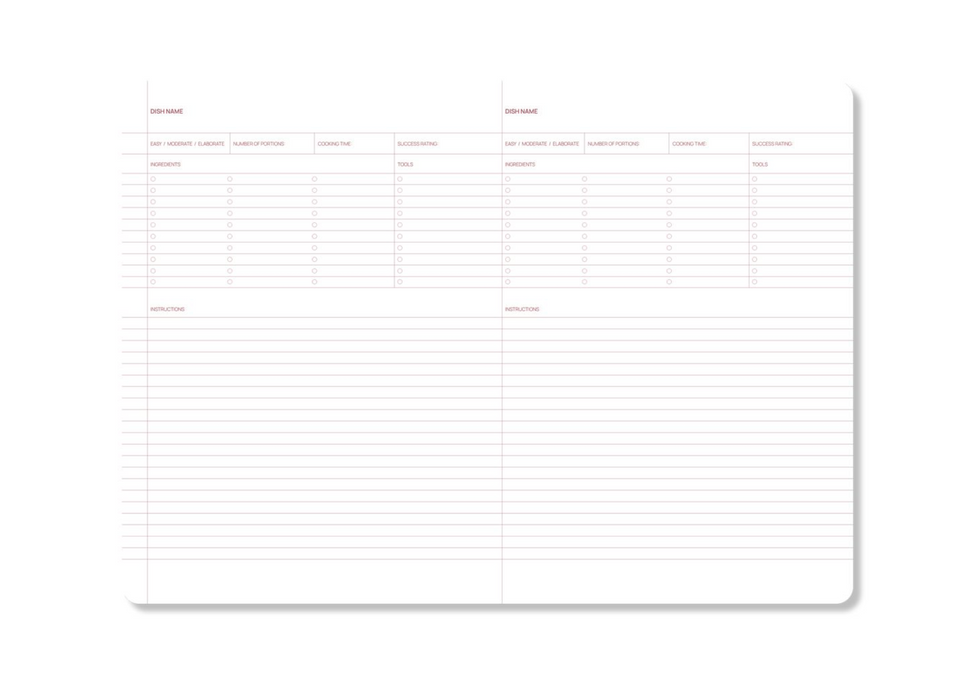 A-Journal Recipe Journal - A4