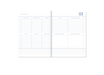 A-Journal Stationery My Journal Diary - A6 - 2027 - Checked Blue/Vanilla/Chocolate