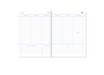 A-Journal Stationery My Journal Diary - A6 - 2027 - Checked Blue/Vanilla/Chocolate